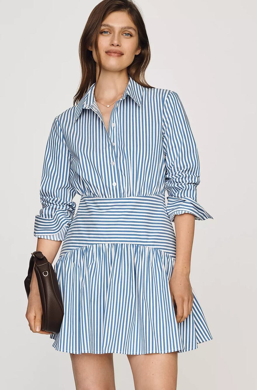 Tobie Mini Shirtdress by Exquise